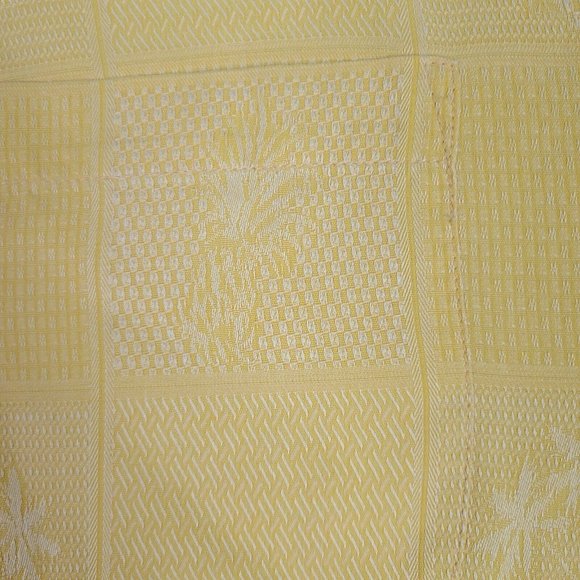 Tommy Bahama Shirt Mens Large Silk Yellow Hawaiian Button Up Short Sleeve Beach - Picture 5 of 9